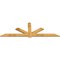 Ekena Millwork Kennewick Rough Sawn Timber Gable Bracket, Western Red Cedar, 108"W x 36"H x 2"D x 6"F, 8/12 Pitch GBW108X36X0206KEN00RWR - alternate 5